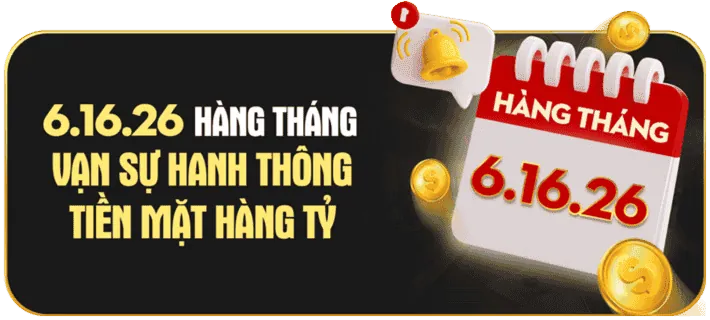 Thưởng nạp lại hàng ngày/tuần cho người chơi Nổ Hũ